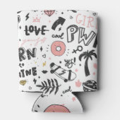 グラマー唇：ファッションシームレスなパターン。 缶クーラー (裏面)