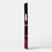 グラマー大理石アゲートシックブラックパープル金ゴールド Case-Mate iPhoneケース (裏面 / 右)