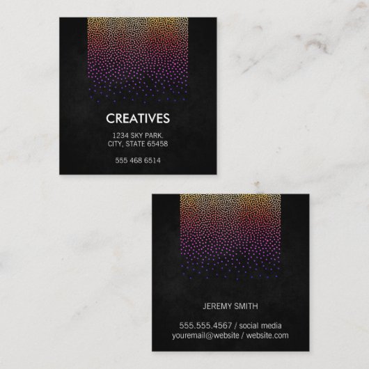 グラマー模様 スクエア名刺 (正面/裏面)