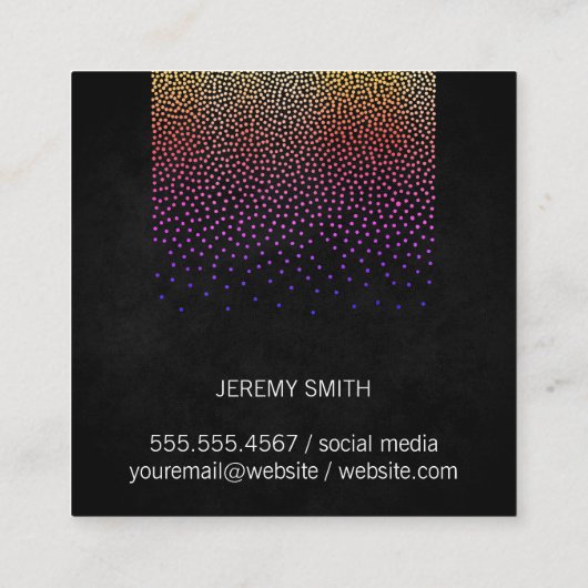 グラマー模様 スクエア名刺 (裏面)