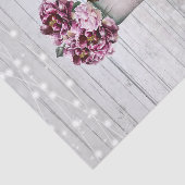 グラマー素朴ウッド&ブルゴーニュMason Jarの花 薄葉紙 (詳細)