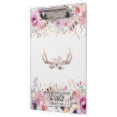 グラマー素朴ボホ〔雄ジカの〕枝角フローラ クリップボード (左)