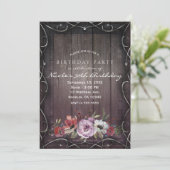グラマー素朴ンウッド&フローラバースデーパーティー 招待状 (スタンド正面)