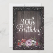 グラマー素朴ンウッド&フローラバースデーパーティー 招待状 (裏面)