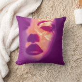 グラマー色彩の鮮やかパープルファッション顔枕 クッション (ブランケット)