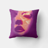 グラマー色彩の鮮やかパープルファッション顔枕 クッション (裏面)