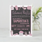 グラマー誕生日パーティーへの招待 招待状 (スタンド正面)