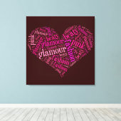 グラマー語の雲 キャンバスプリント (インサイチュ (ウッドフロア))