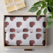 グラマー赤いグリッターきらめくハートパターン 薄葉紙 (ギフト)