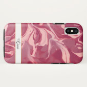 グラマー赤ベルベット大理石 Case-Mate iPhoneケース (裏面(横))
