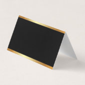 グラマー金ゴールドエレガントモダンテンプレートプロフェッショナル 名刺 (裏面)