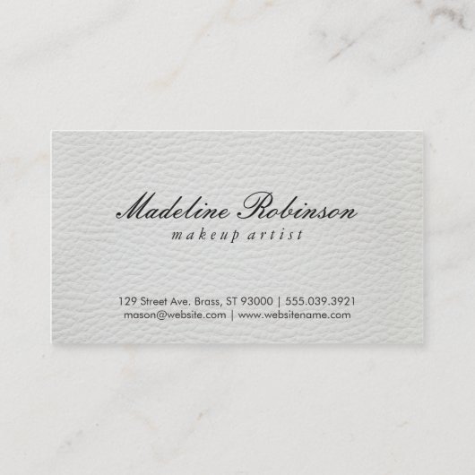 グラマー金ゴールドグリッターキスレザー 名刺 (裏面)