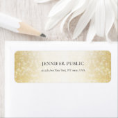 グラマー金ゴールドグリッターモダンエレガントテンプレート ラベル (インサイチュ)