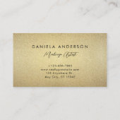 グラマー金ゴールドグリッター&ラグジュアリー 名刺 (裏面)