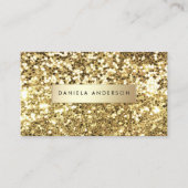 グラマー金ゴールドグリッター&ラグジュアリー 名刺 (正面)