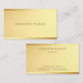 グラマー金ゴールドテンプレートモダンプロフェッショナルデザイン 名刺 (正面/裏面)
