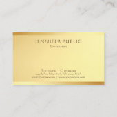 グラマー金ゴールドテンプレートモダンプロフェッショナルデザイン 名刺 (裏面)