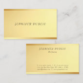 グラマー金ゴールドモダンテンプレート優れたデザイン 名刺 (正面/裏面)