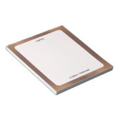 グラマー金ゴールド ストライプの ノートパッド (アングル)