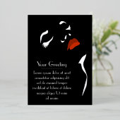 グラマー顔フォイル招待状 箔招待状 (立ち正面)