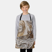 グラマー001液体茶色の色のエプロン エプロン (着用した状態)