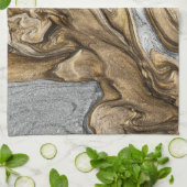 グラマー001液体茶色 キッチンタオル (折り畳み)