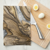 グラマー001液体茶色 キッチンタオル (四つ折り)