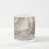 グラマー001液体茶色 フロストグラスマグカップ (中央)