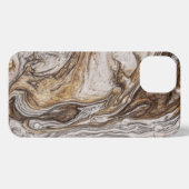 グラマー001液体茶色 iPhoneケース (裏面横)