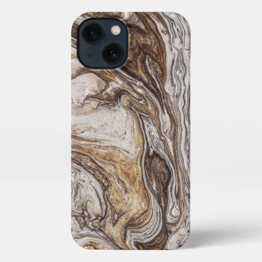 グラマー001液体茶色 iPhoneケース (裏面)