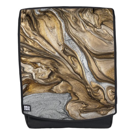 グラマー002液体茶色 バックパック (正面)