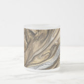 グラマー002液体茶色 フロストグラスマグカップ (中央)