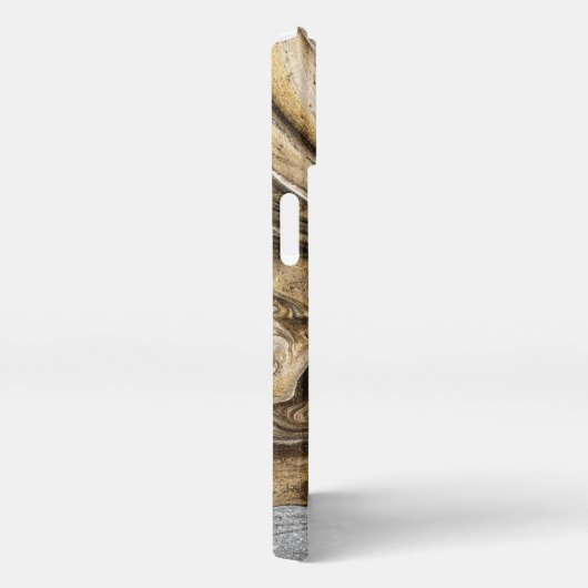 グラマー002液体茶色 iPhoneケース (右側面)