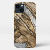 グラマー002液体茶色 iPhoneケース (裏面)