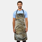 グラマー003液体茶色の色のエプロン エプロン (着用した状態)