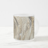 グラマー003液体茶色 フロストグラスマグカップ (正面右)