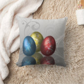 グラマー・イースター・エッグ – ポリエステル枕 クッション (ブランケット)