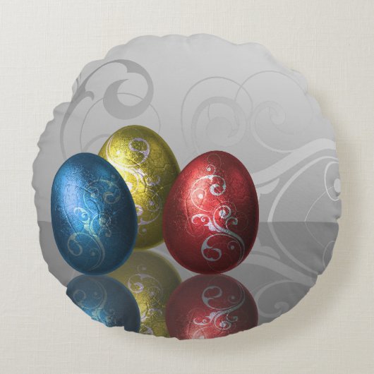 グラマー・イースター・エッグ – 丸い枕 ラウンドクッション (正面)
