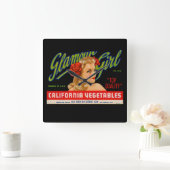 グラマー・ガール スクエア壁時計 (ホーム)