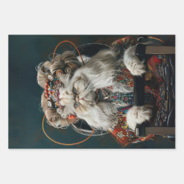 グラマー・キャッツ・アット・サロン・デクページ ラッピングペーパーシート