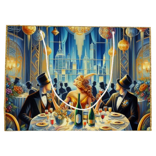 グラマー&グリッツヴィンテージ大晦日抱き枕 ラージペーパーバッグ (裏面)