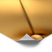 グラマー・ゴールデン飾インテリアの背景 ポスター (角)