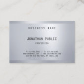 グラマー·シルバー·ミニマエレガントリスト·モダンテンプレート 名刺 (正面)