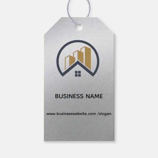 グラマー・シルバー | 白黒エテ実在ス ギフトタグ (正面)