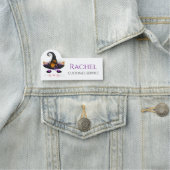 グラマー・ハロウィーンの魔女パーソナライズされた猫の名前 名札 (インサイチュ)