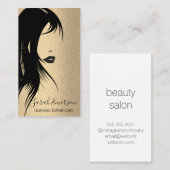 グラマー・ヘアとメイクアップ 名刺 (正面/裏面)