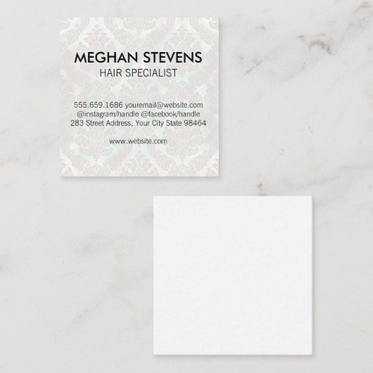 グラマー《写真》ぼけ味とグリッターヘアと美しい 予約カード