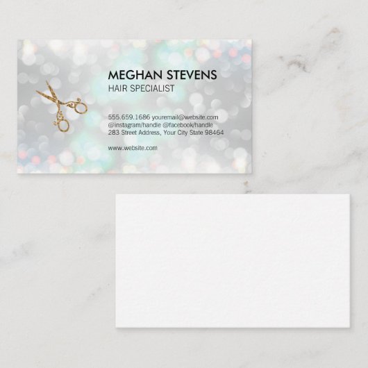 グラマー《写真》ぼけ味ヘアと美しい 予約カード (正面/裏面)