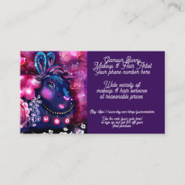 グラマーBunnyメイクアップヘアアーティストショップ販売Etsy 名刺