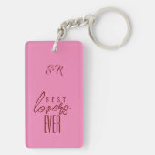 グラマ最高のラス好きのフローラオーバーレイ写真 キーホルダー (裏面)